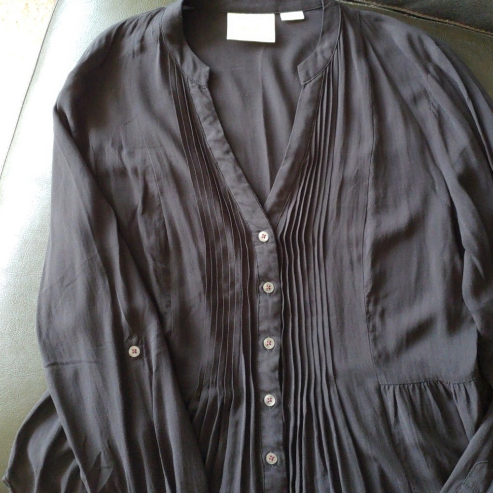 Breezy pintucked blouse - anthropology  - MAVE